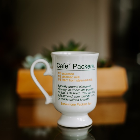 Vintage NFL Green Bay Packers Cafe Mug - Picture 2 of 4